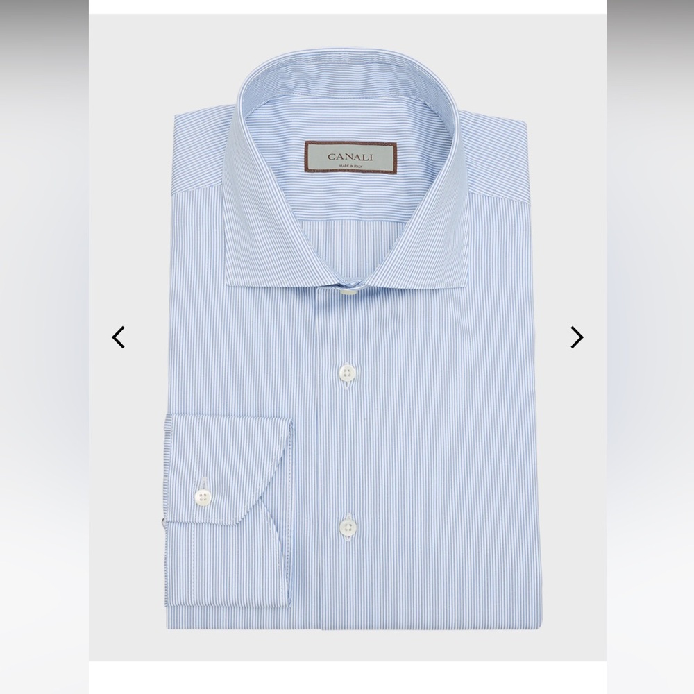 Canali 1934 made in italy blue shirt